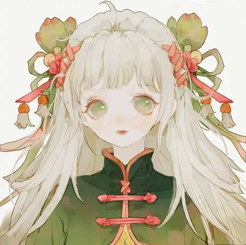 一组古风少女云想衣裳花想容可爱壁纸头像