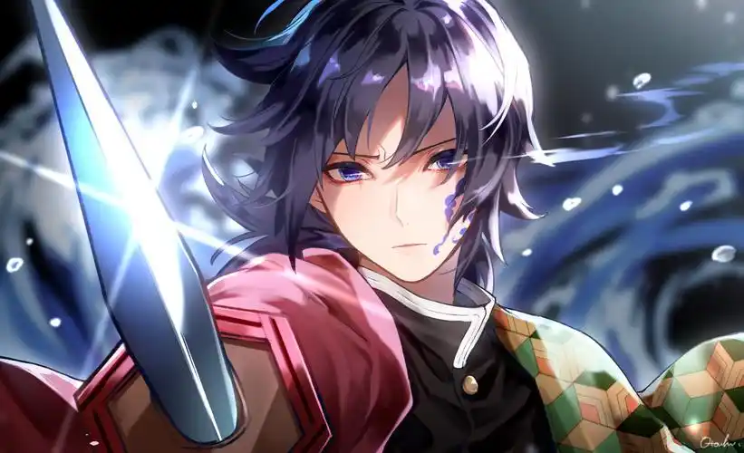 水柱 冨岡義勇插画图片壁纸