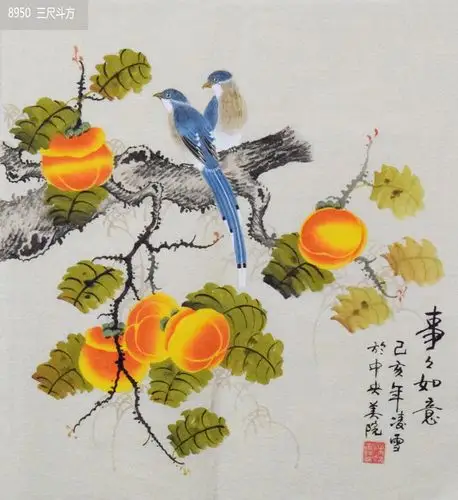 凌雪老师三尺斗方(工笔花鸟)