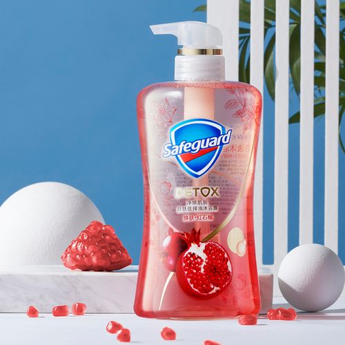 舒肤佳红石榴沐浴露540ml排浊啫喱氨基酸茶树净爽竹炭沐浴露