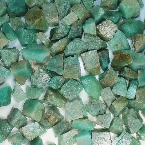 天然1.5-3cm天河石原矿勇气石亚马逊石diy原石教学标本矿物晶体