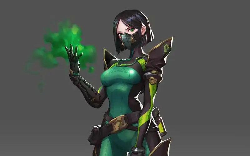 无畏契约毒蛇,3d建模次世代游戏女性角色