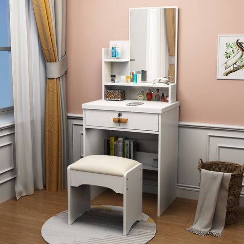 梳妆台小型60cm网红卧室化妆台50公分轻奢高级迷你窄40cm壁挂已售22