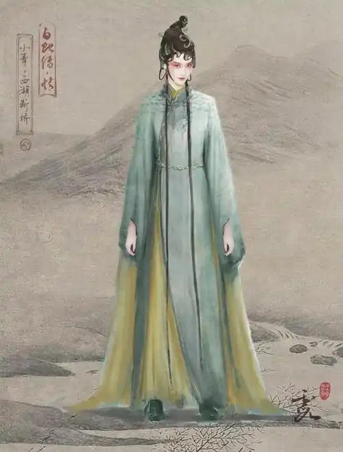 京剧水袖手绘图片,国风戏曲手绘 | 草根创业网