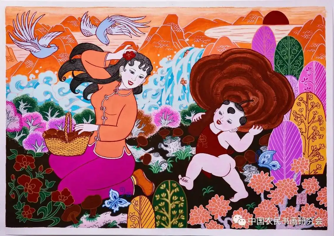 庆祝中国共产党成立100周年农民永远心向党主题书画作品线上展八