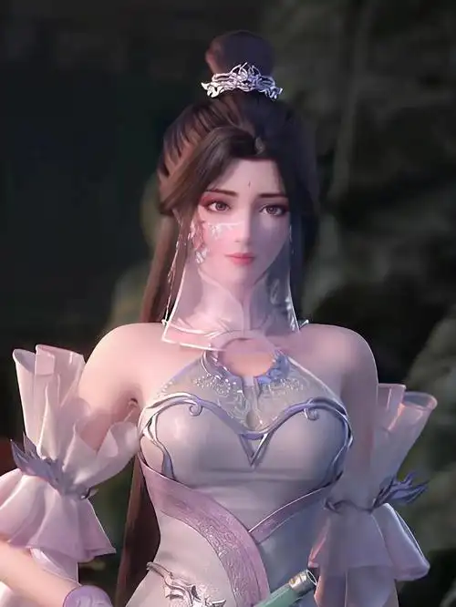 插画完美世界月婵仙子