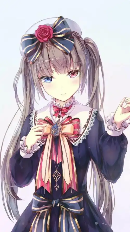 出单:异瞳动漫女and蓝发红瞳动漫女@灰铭子