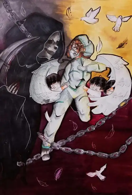 不过是一群孩子,换了一身衣服,学着像前辈一样治病救人,同死神抢人罢