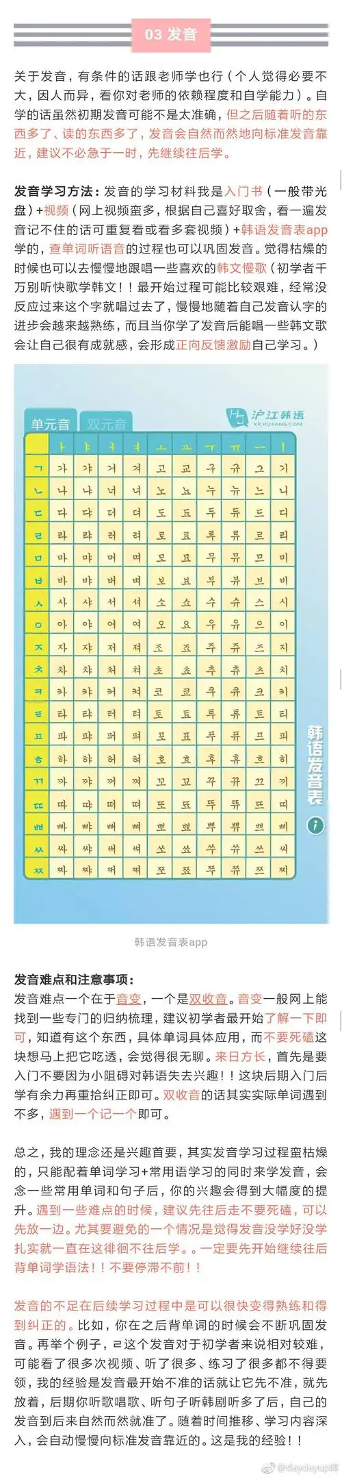 【干货分享】超详细韩语零基础自学经验