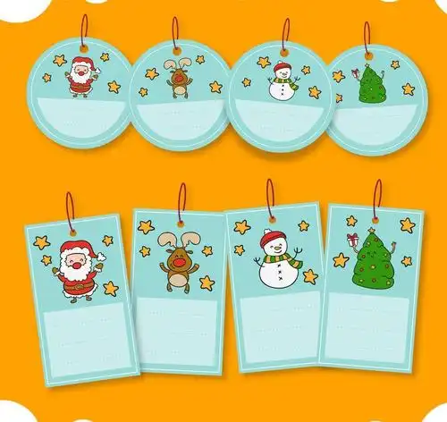 清新圣诞留言卡