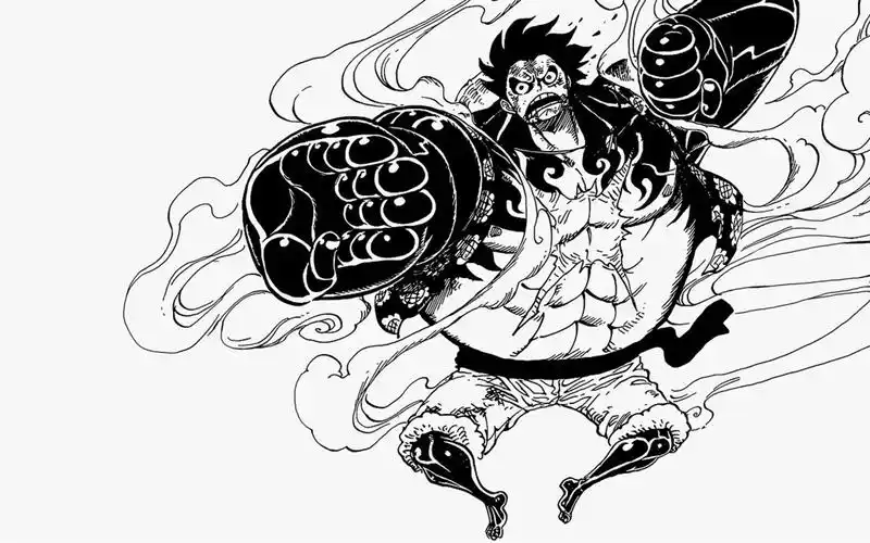 《海贼王》黑白漫画桌面壁纸下载