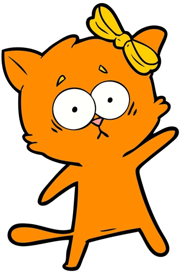 卡通猫矢量字符插图 cartoon cat vector character illustration