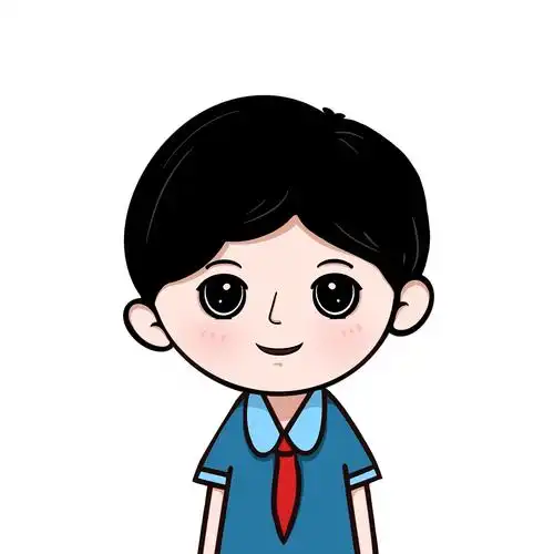 海珠区学科组动漫人物ppt专用《学生》|动漫|单幅漫画|女孩球球 - 原