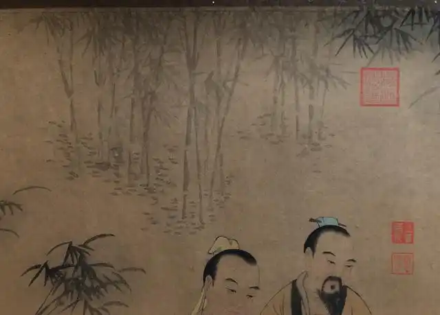 唐寅巅峰之作竹林七贤图真迹