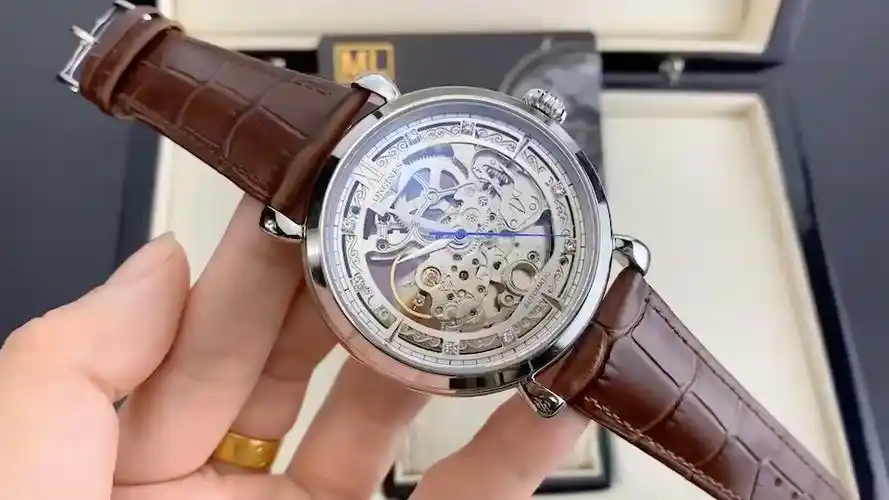 ml实拍[玫瑰]浪琴镂空系列男表 6015 全镂空飞轮机械.认准细节.
