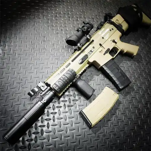 锦明scar水弹枪下供弹电动连发水蛋抢可发射子弹成人cs水弹玩具枪