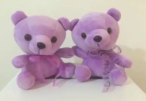 紫色坐熊