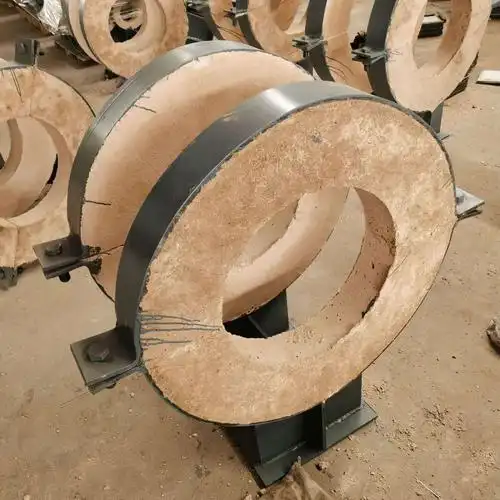 长输热网专用蒸汽管道 高效隔热滑动管托 蒸汽管道架空隔热管托