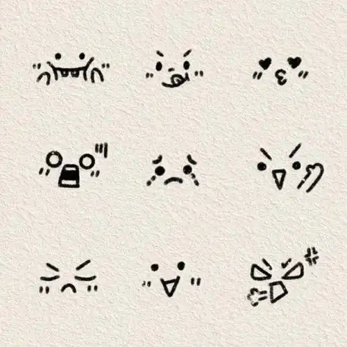 简笔画| 纸条小表情手绘