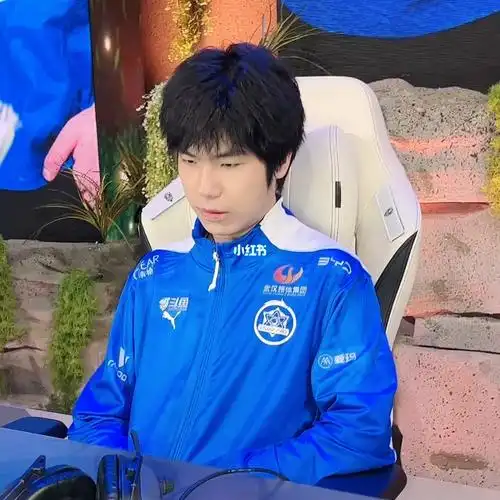 赛前凶巴巴的蓝色小狗武汉estarpro花海kpl