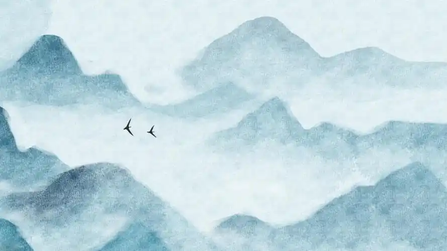 一秒一座山,简单上手的古风画山方法_哔哩哔哩_bilibili