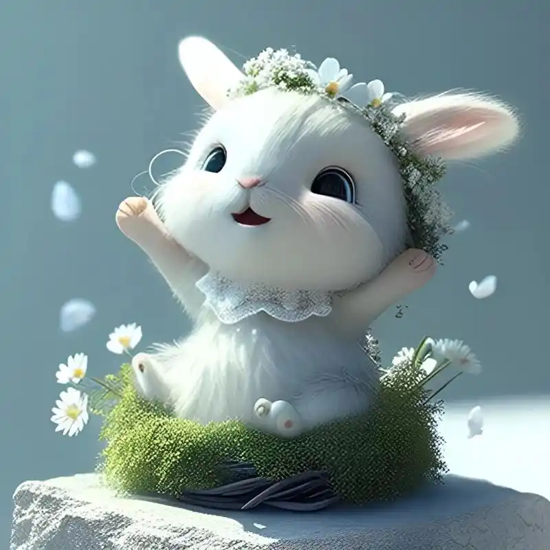 小白兔白又白相知耳朵竖起来