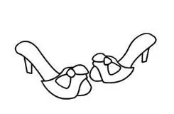 公主高跟鞋简笔画 - 聚巧网