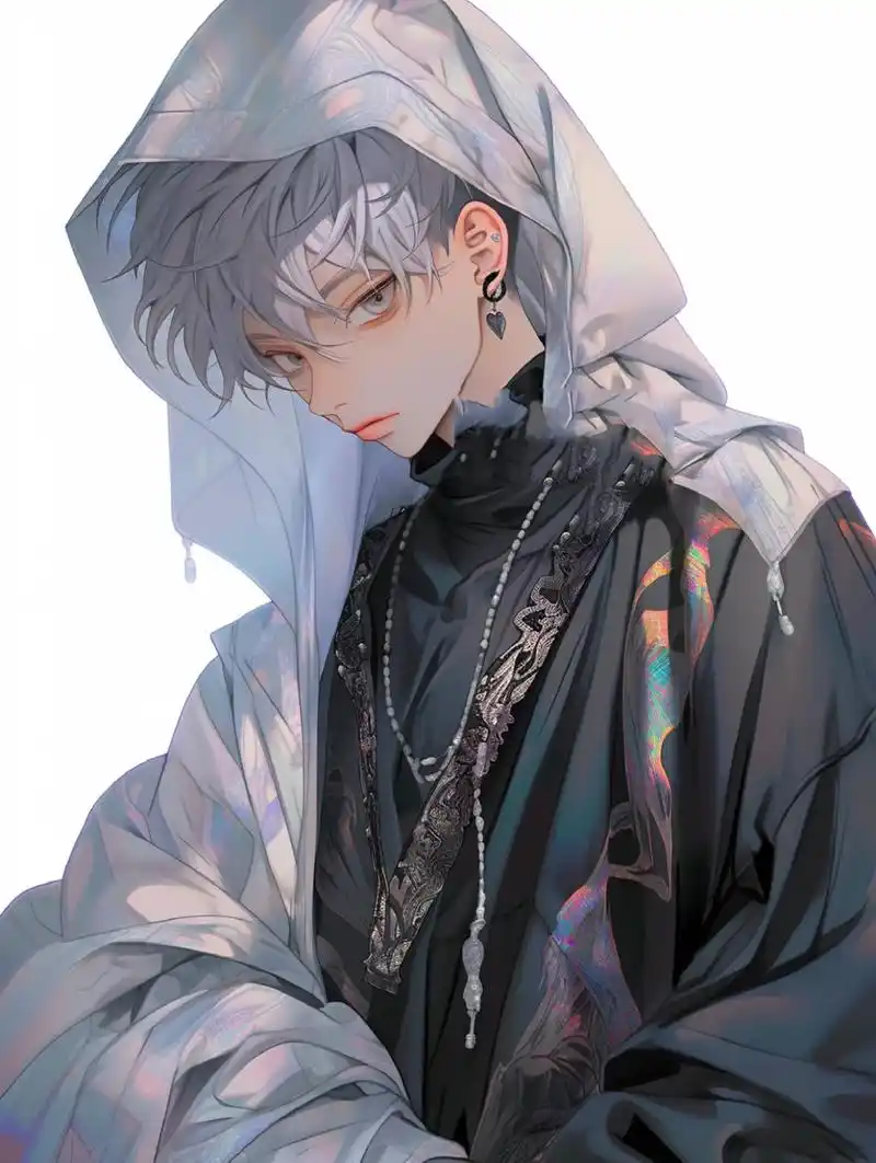 男生动漫炫酷头像,微赛博风