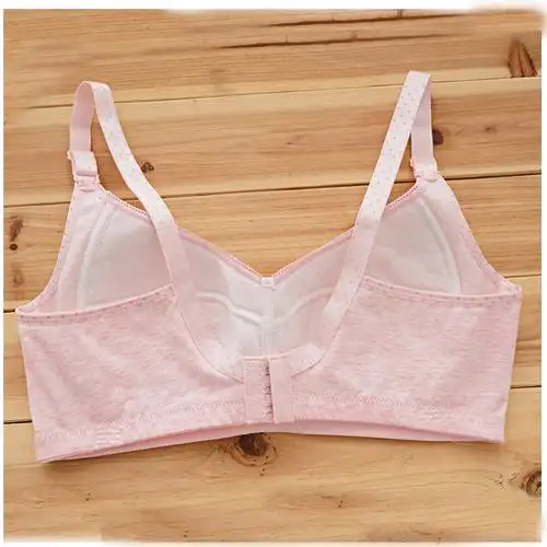 少女文胸无钢圈纯棉薄大学生初高中青少年内衣大胸显小收副乳胸罩
