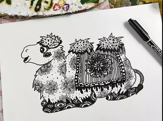 【槐海培训学校】创意绘画 | 骆驼