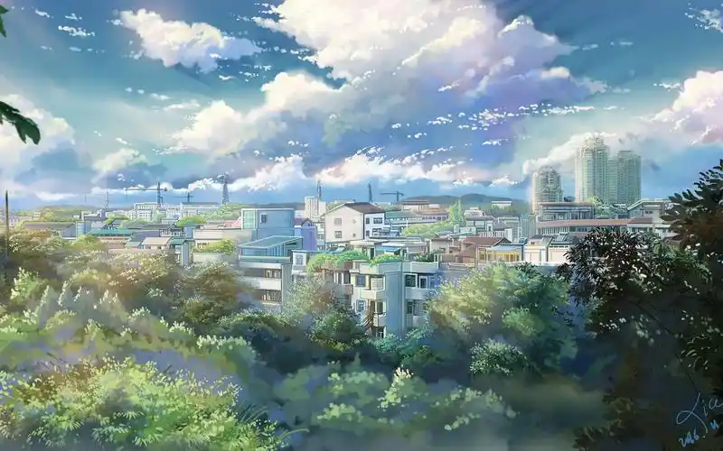 动漫风景动漫风景素材无水印