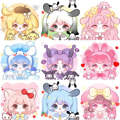 三丽鸥钻石画满钻带框卡通玉桂狗人物儿童手工diy益智钻石贴钻画