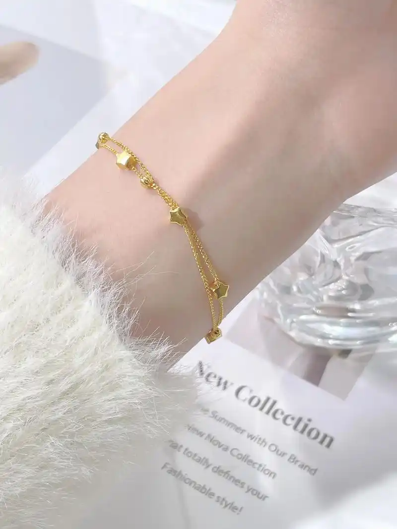 说永远太假了,记住这一帧就好了. #中国黄金 #黄金手链 # - 抖音