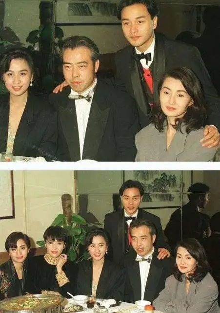 94年金枝玉叶首映礼上的张国荣和刘嘉玲