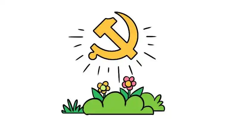 关于党标的简笔画