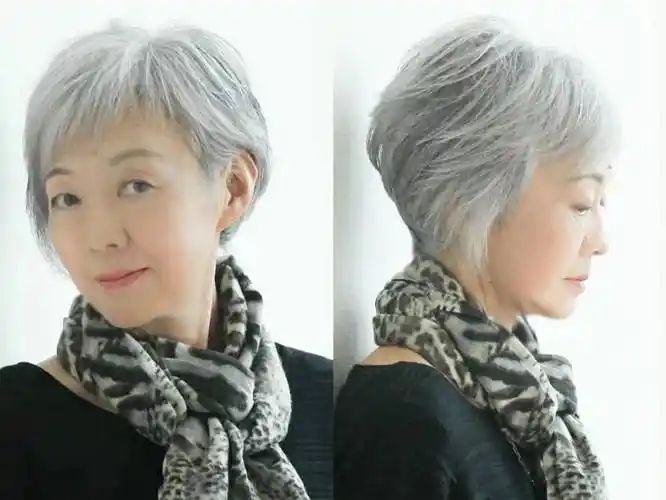 爱美了一辈子,过了60岁发量少了白发多了,竟不知适合什么发型了_头发