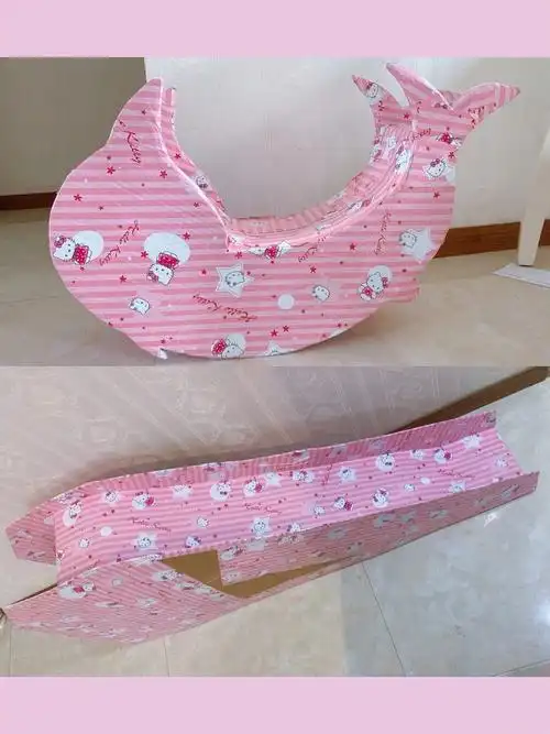 奶粉桶77快递纸箱自制宝宝游乐设施