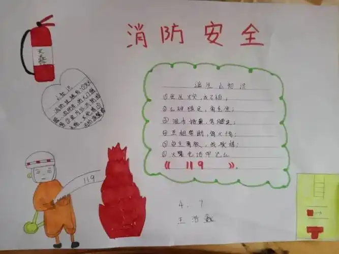 消防知识手抄报消防知识手抄报内容文字