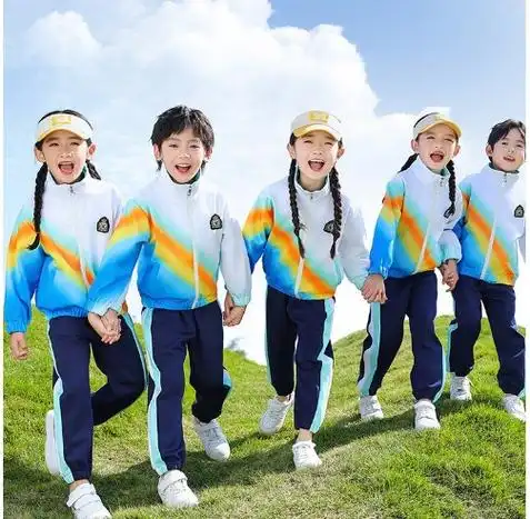 小学生夏季校服班服套装儿童毕业照运动会夏天短袖园