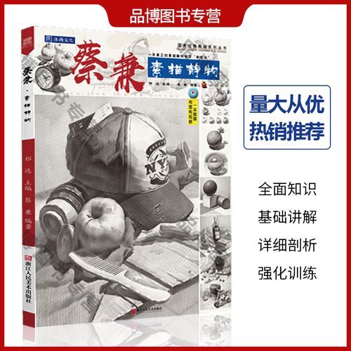 蔡兼素描静物2020沐尚文化祁达基础入门石膏像几何体单体组合结构步骤