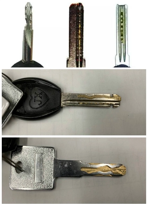 相应的价格也会较高,下图最后一把为小编正在使用的智能锁c级钥匙:abc