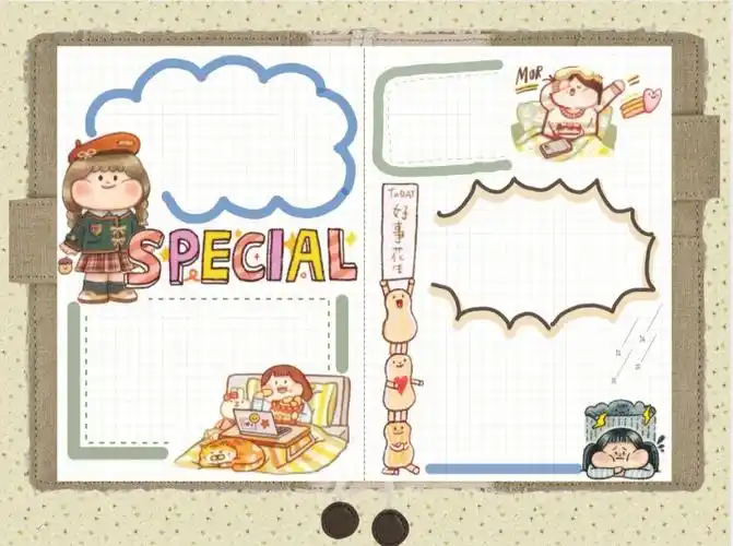 贴纸和模板:01和95app:享做手账平板:华为平板07二传#电子手账