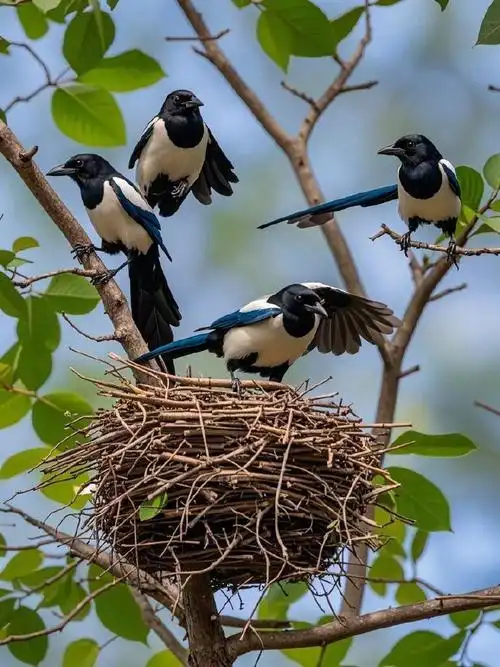 " 喜鹊枝头叫,好事要来到 .
