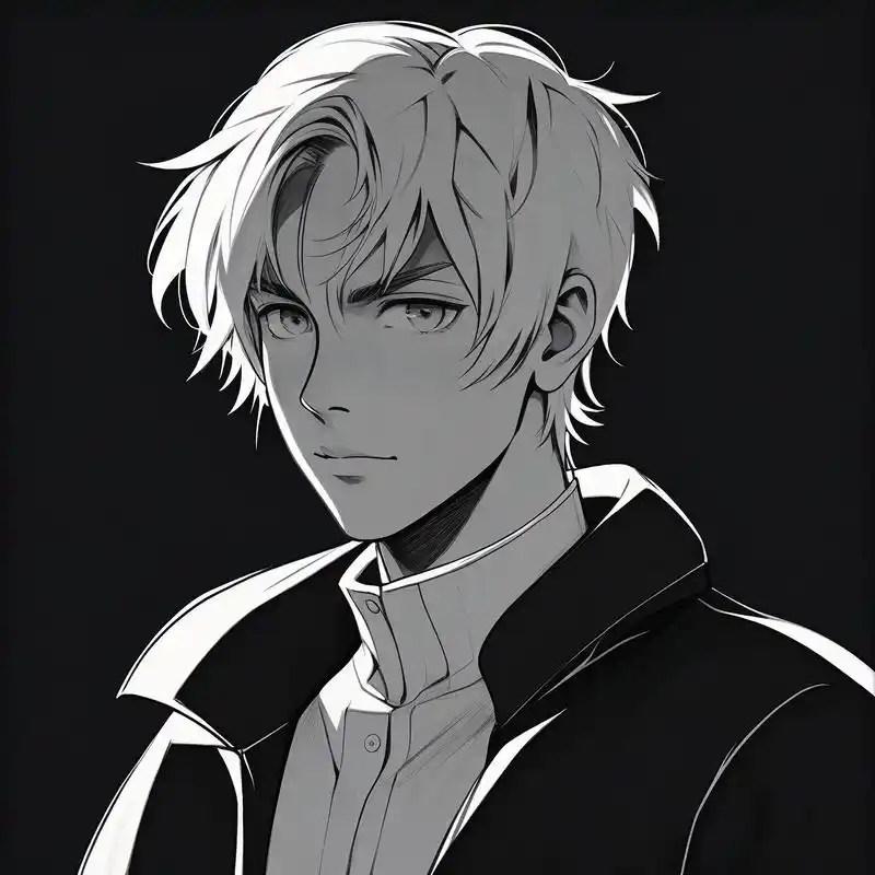 91 看破红尘的黑白世界 94 在这张黑白素描头像中,你看到的不仅仅