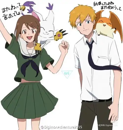 是嘉儿和阿武,小时候最喜欢的一对(那张嘉儿长发是真的好看啊)