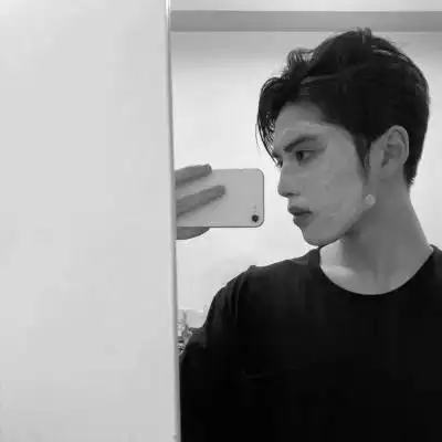 男生头像黑白高冷图片