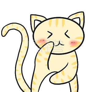 图怪兽原创元素 商业 传媒 表情包 可爱 黄色 猫咪 可爱 嫌弃