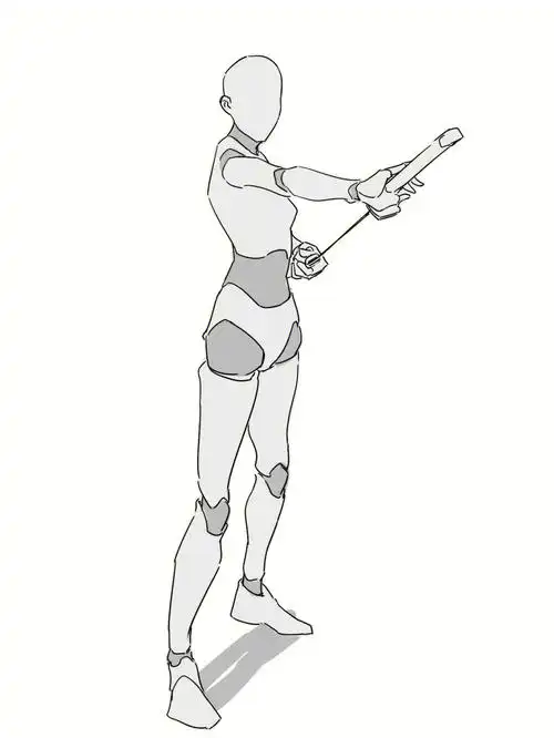 分享一下我画的木偶人动态练习