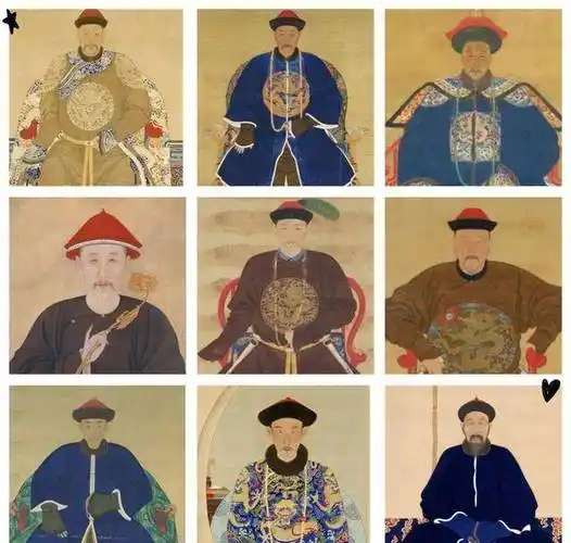 他的儿子们,脸型有的像康熙年轻时候,有的像晚年时候的康熙.