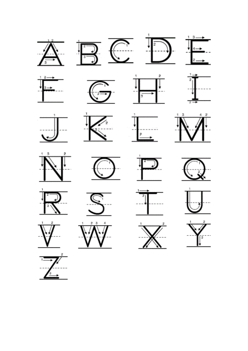 字母书写--竖棍体字母书写--竖棍体.doc